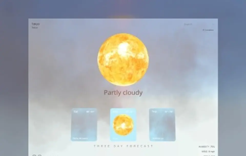Immersive 3D Weather — source preview