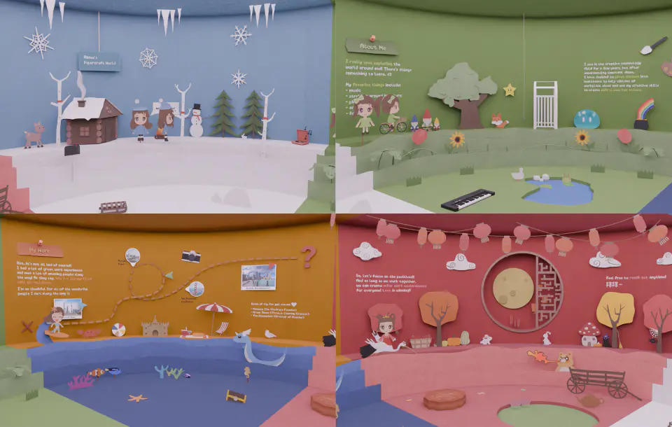 Aimee's Papercraft World — source preview