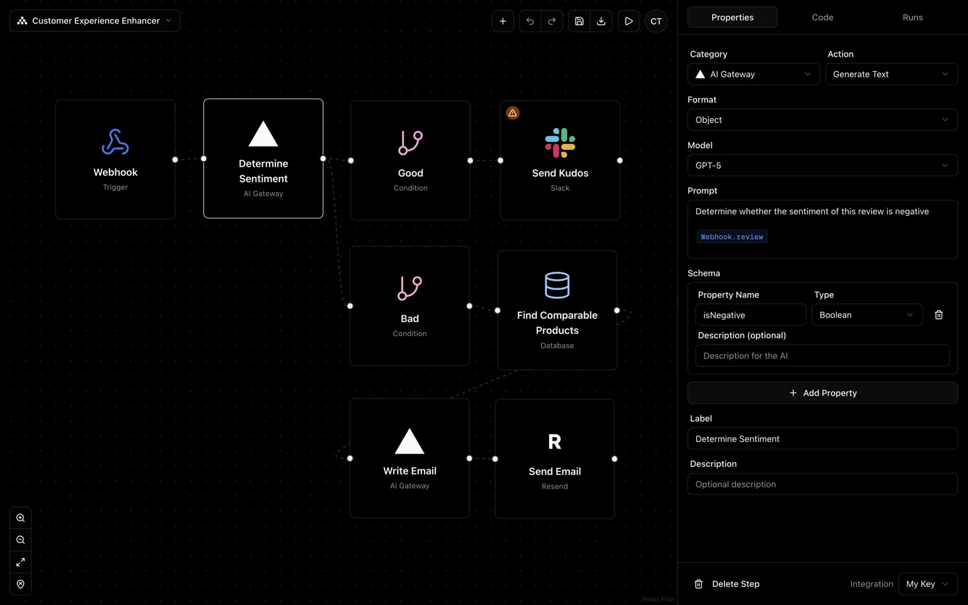 Workflow Builder — source preview